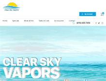 Tablet Screenshot of clearskyvapors.com